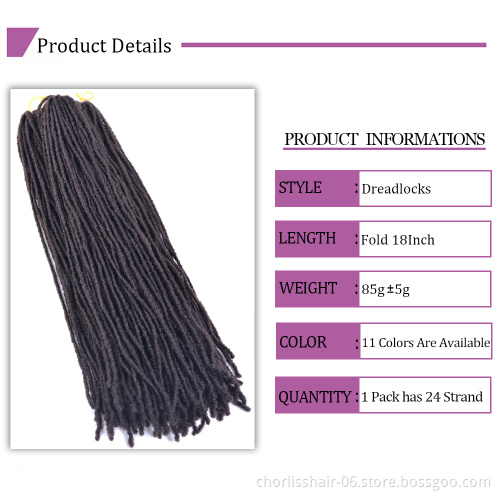 Wholesale 18''85g Ombre Cheap New Style Long  Micro Mini Straight Dreadlock Crochet Braids Hair Synthetic Hair Extension